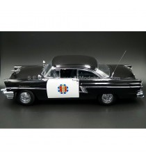 MERCURY MONTCLAIR HARD TOP POLICE 1956 NOIR / BLANCHE 1:18 SUN STAR