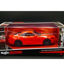 FORD MUSTANG GT 2015 RED 1:24 MAISTO with packaging