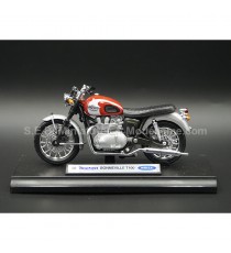 TRIUMPH BONNEVILLE T100 FROM 2002 RED 1:18 WELLY