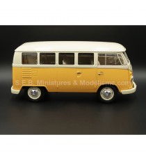 VW VOLKSWAGEN T1 BUS 1963 YELLOW / CREAM 1:18 WELLY right side
