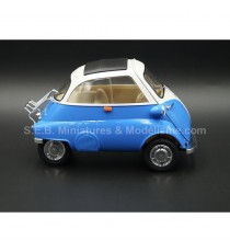 BMW ISETTA 250 BLUE / WHITE 1:18 WELLY right side