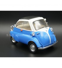 BMW ISETTA 250 BLUE / WHITE 1:18 WELLY right front