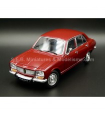 PEUGEOT 504 FROM 1974 BURGUNDY 1:24 WELLY left front