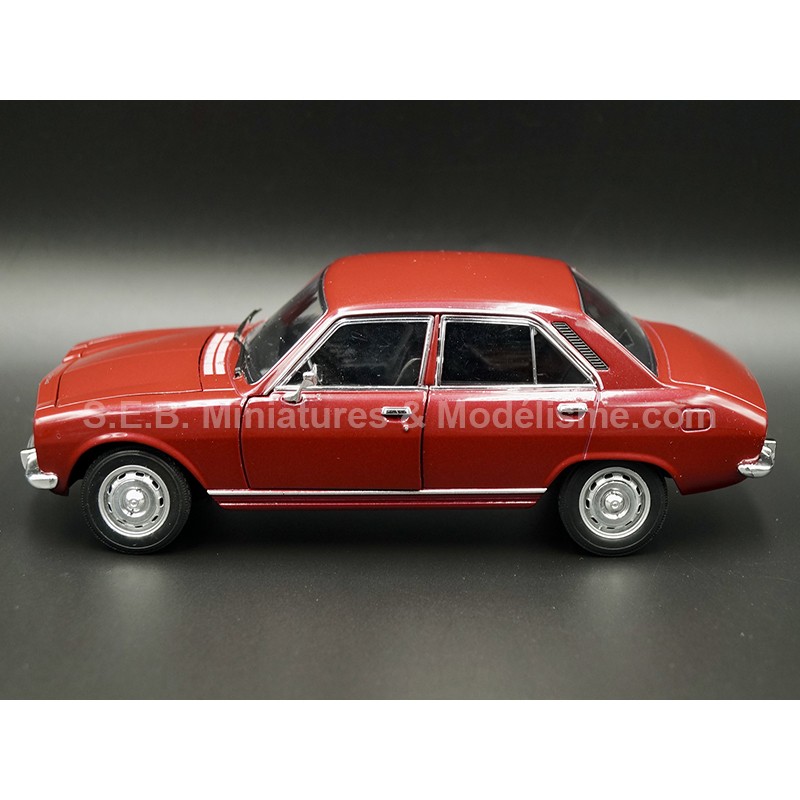 PEUGEOT 504 FROM 1974 BURGUNDY 1:24 WELLY left side