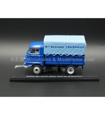 SINPAR MINI CAMION PLATEAU BÂCHÉ BLEU ( FLEURISTE TRUFFAUT ) 1:43 ELIGOR côté gauche