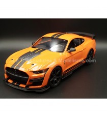 FORD MUSTANG SHELBY GT500 2020 ORANGE/BLACK 1:18 MAISTO left front