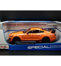 FORD MUSTANG SHELBY GT500 2020 ORANGE/BLACK 1:18 MAISTO wih packaging