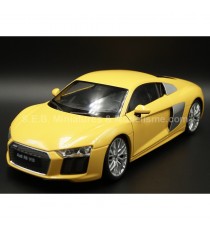 AUDI R8 V10 COUPE 2006 YELLOW 1:18 WELLY left front