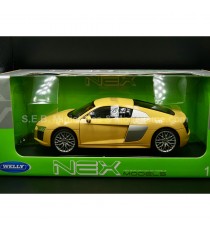 AUDI R8 V10 COUPE 2006 YELLOW 1:18 WELLY with packaging