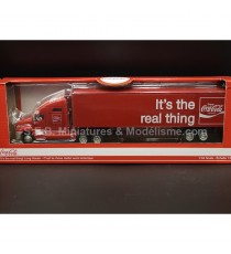 COCA COLA ADVERTISING SEMI-TRAILER TRUCK " It's the real thing" RED 1:64 MOCITY