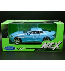 ASTON MARTIN VANQUISH BLUE 1:24 WELLY with packaging