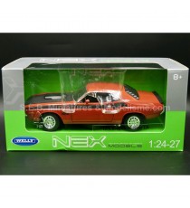 DODGE CHALLENGER T/A FROM 1970 ORANGE/BLACK 1:24 WELLY in the packaging