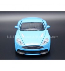 ASTON MARTIN VANQUISH BLUE 1:24 WELLY front side