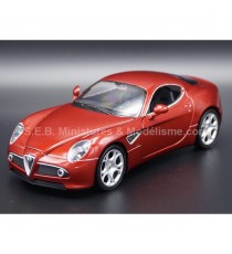 ALFA ROMEO 8C COMPETITION METALLIC RED 1:24 WELLY left front
