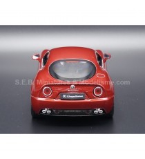 ALFA ROMEO 8C COMPETITION METALLIC RED 1:24 WELLY back side