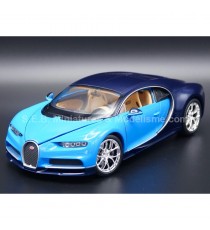 BUGATTI CHIRON 2016 BLUE 1:24 WELLY left front