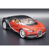 BUGATTI CHIRON 2016 RED / BLACK 1:24 WELLY right front