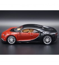 BUGATTI CHIRON 2016 RED / BLACK 1:24 WELLY LEFT SIDE