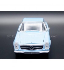 MERCEDES 230 SL 1963 W113 BLUE 1:24 WELLY front side