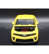 CHEVROLET CAMARO ZL1 FROM 2012 YELLOW 1:24 WELLY open hood