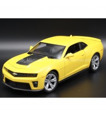 CHEVROLET CAMARO ZL1 FROM 2012 YELLOW 1:24 WELLY left front