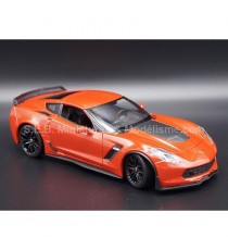 CHEVROLET CORVETTE Z06 2017 RED 1:24 WELLY right front