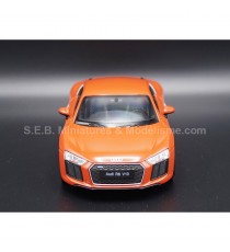 AUDI R8 V10 2016 RED 1:24 WELLY front side