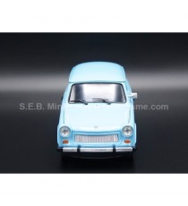 TRABANT 601 BLUE 1:24 WELLY front side