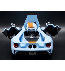 2019 FORD GT 40 BLUE AND ORANGE 1:18 MAISTO open hood