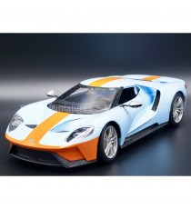 2019 FORD GT 40 BLUE AND ORANGE 1:18 MAISTO left front