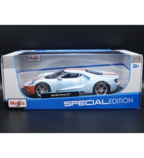 2019 FORD GT 40 BLUE AND ORANGE 1:18 MAISTO in the packaging