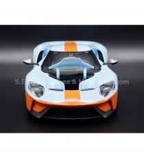 2019 FORD GT 40 BLUE AND ORANGE 1:18 MAISTO open boot