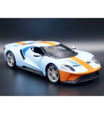 2019 FORD GT 40 BLUE AND ORANGE 1:18 MAISTO right front