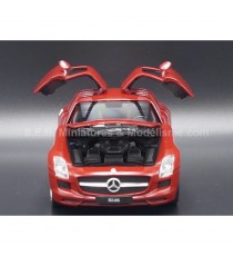 MERCEDES AMG SLS 6.0 ( C197 ) RED 1:24 WELLY open doors and boot