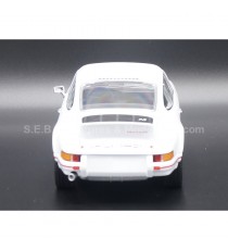 PORSCHE 911 CARRERA RS 2.7 WHITE AND RED 1:24 WELLY back side