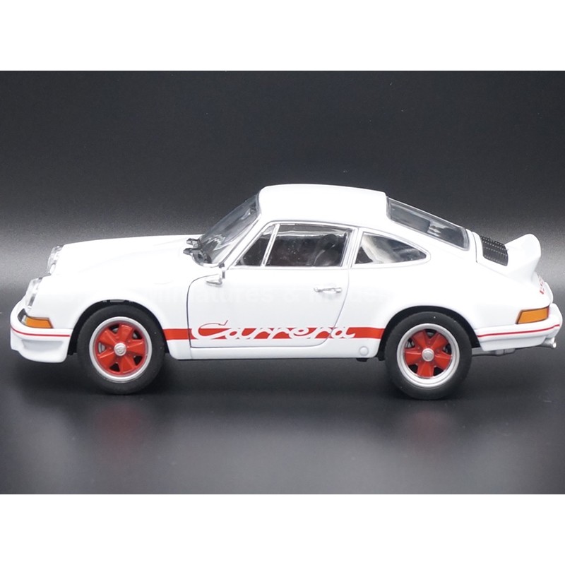 PORSCHE 911 CARRERA RS 2,7 WHITE AND RED 1/24 WELLY left side