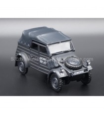 VW VOLKSWAGEN KÜBELWAGEN 82 MILITARY GRAY 1940 COVER 1:43 CARARAMA right front
