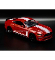 FORD MUSTANG GT 500 2018 RED 1:24 MOTORMAX right front