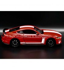 FORD MUSTANG GT 500 2018 RED 1:24 MOTORMAX right side
