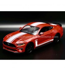FORD MUSTANG GT 500 2018 RED 1:24 MOTORMAX left front