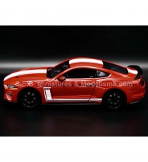 FORD MUSTANG GT 500 DE 2018 ROUGE 1:24 MOTORMAX VUE CÔTÉ GAUCHE