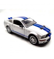 FORD MUSTANG GT 500 SHELBY DE 2007 GRISE 1:24 LUCKY DIE CAST avant droit