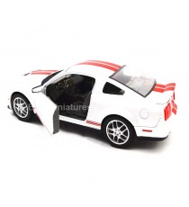 FORD MUSTANG GT 500 SHELBY DE 2007 BLANCHE 1:24 LUCKY DIE CAST porte ouverte