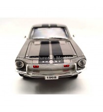 FORD MUSTANG SHELBY GT 500 KR GRISE 1:18 LUCKY DIE CAST FACE AVANT