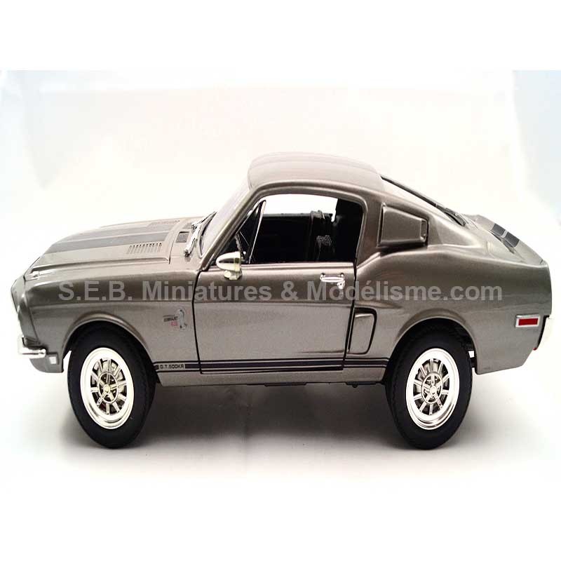 FORD MUSTANG SHELBY GT 500 KR GRISE 1:18 LUCKY DIE CAST