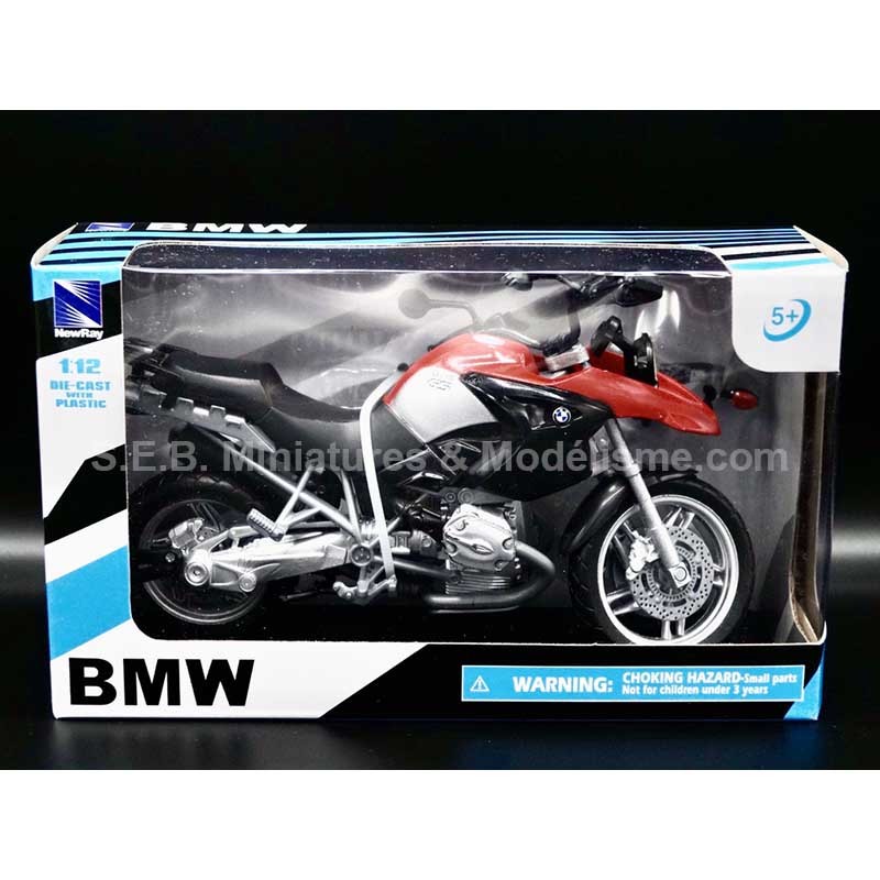 BMW R 1200 GS ROUGE 1:12 NEW RAY SOUS BLISTER