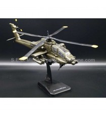 HELICOPTER APACHE AH-64 UNITED STATES ARMY USA OLIVE GREEN 1:55 NEW RAY RIGHT FRONT
