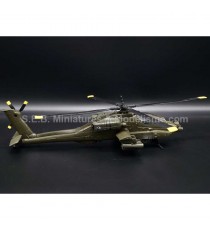 HÉLICOPTÈRE APACHE AH-64 UNITED STATES ARMY USA VERT OLIVE 1/55 NEW RAY SANS SUPPORT