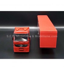 MERCEDES ACTROS 1857 40 CONTAINER ROUGE 1:43 NEW RAY DE FACE