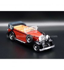 MAYBACH DS 8 ZEPPELIN CONVERTIBLE 1930 RED 1:43 WHITEBOX right front